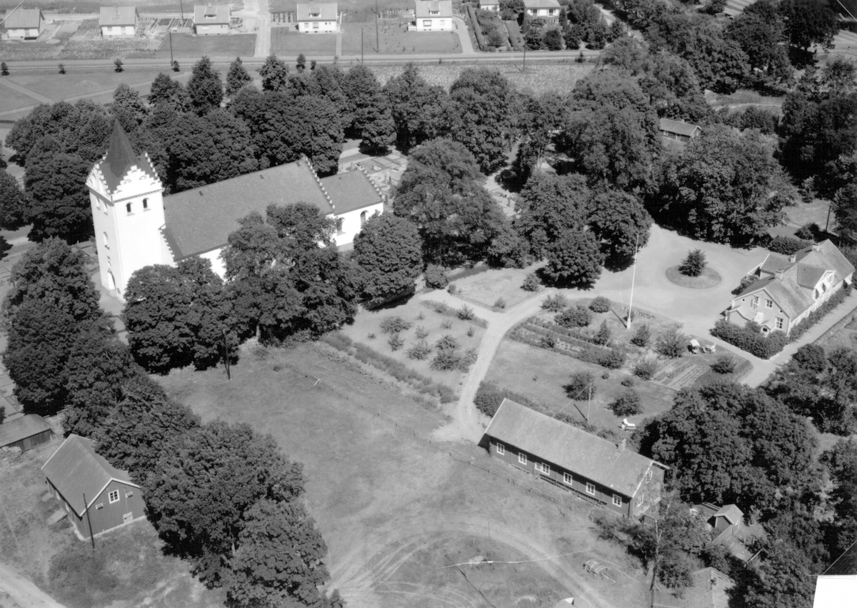 Flygfoto över Ljungbyholm.