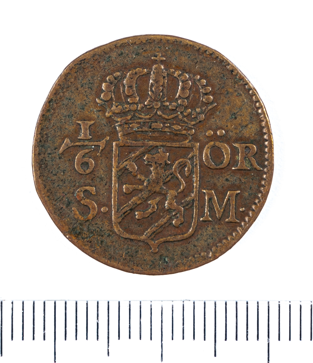 Mynt, Sverige, 1 öre s.m. 1716.