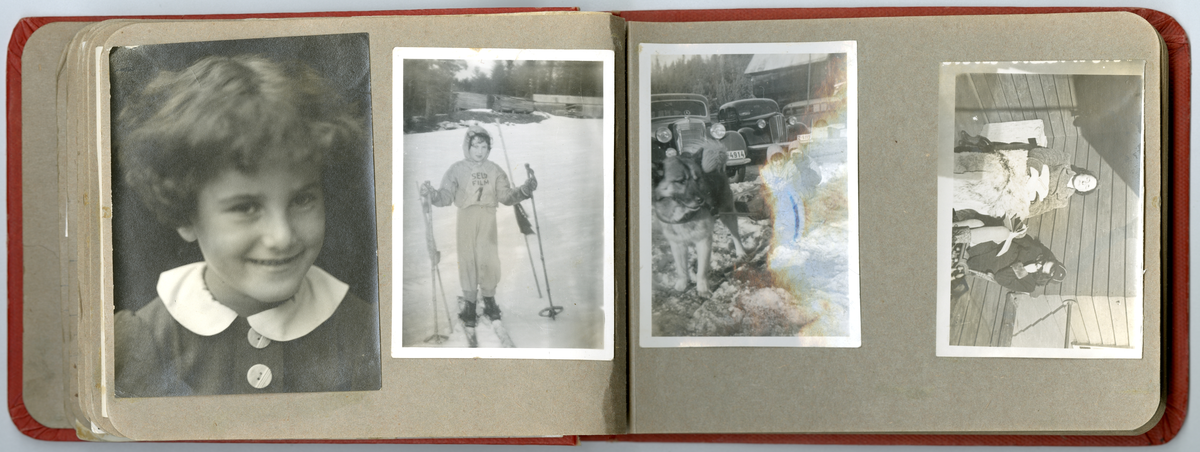 Foto fra tiden etter krigen der i blant fra  Gämstad i Sverige, sommeren 1945. Inneholder også enkelte familifoto fra før krigen