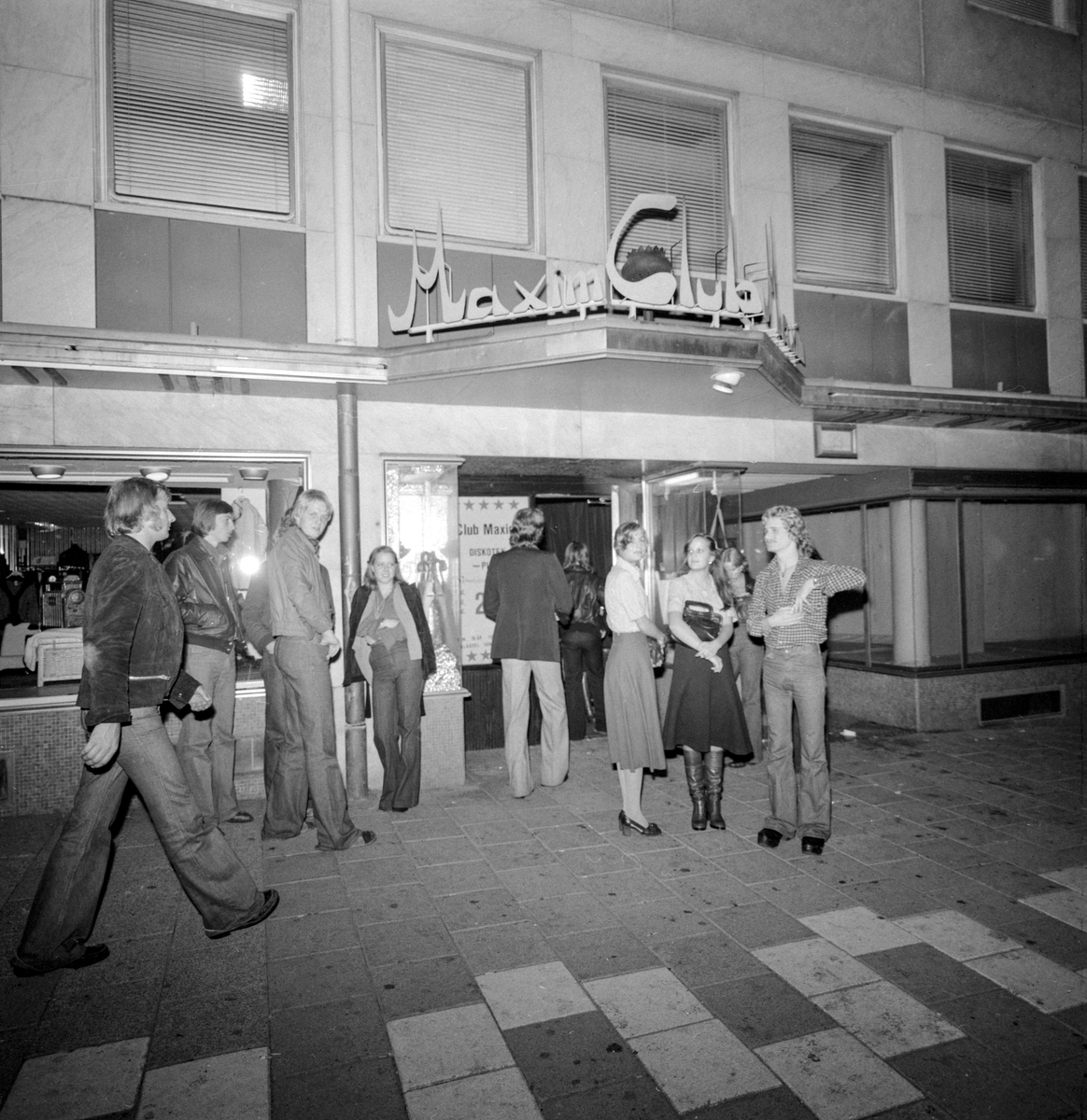 Otaliga är de som stuffat på nattklubben Maxim i Linköping. Här en serie bilder från sommaren 1975.