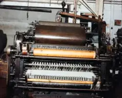 Kardemaskin?, fra spinneriet ved Laurdal Uldspinderi.