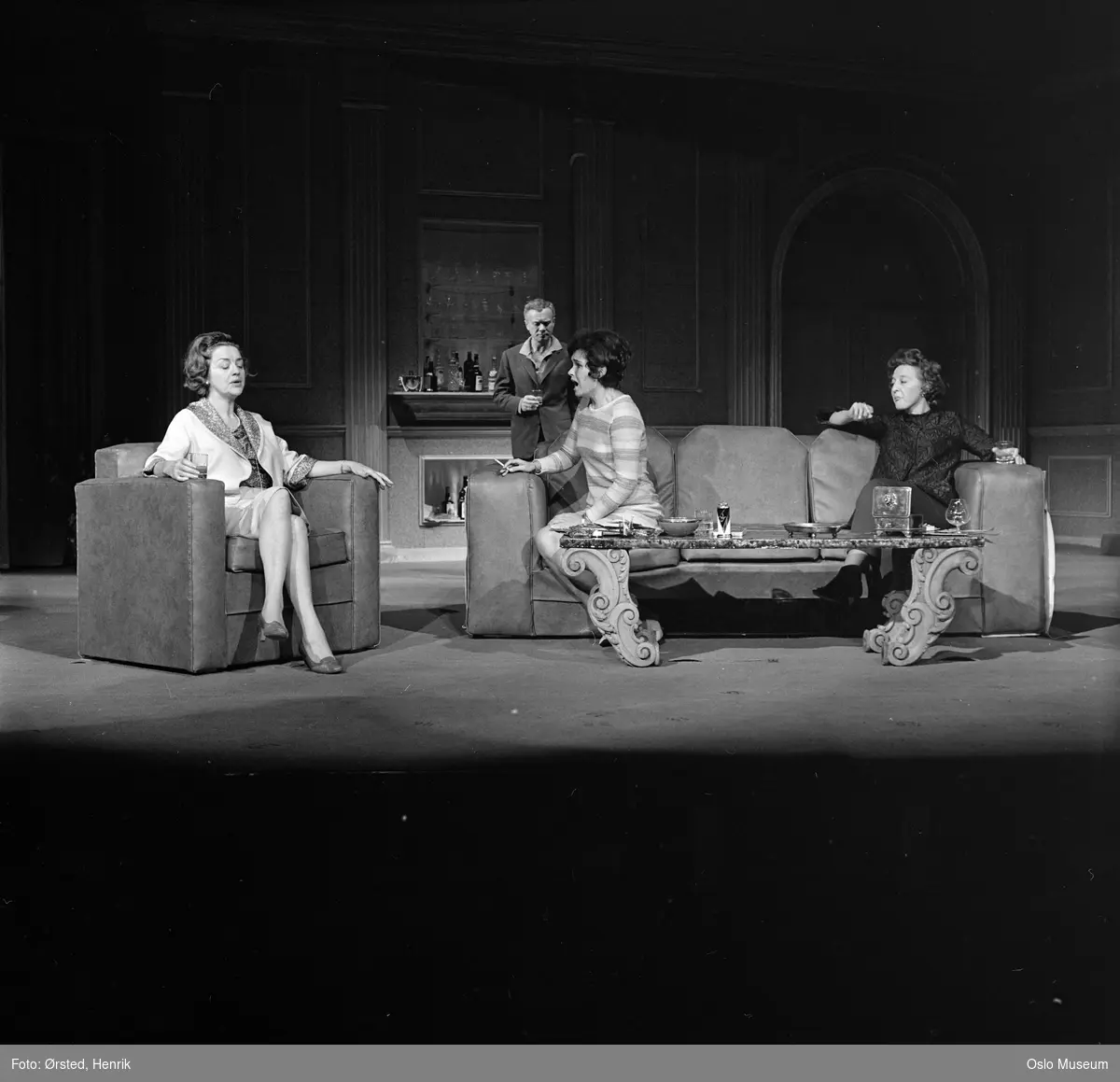 Nationaltheatret, sceneprøve, forestilling Balansegang, skuespillere