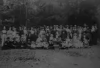 Gökotta i Vallaskogen år 1916. Personerna på bilden kommer från Gottfridsberg sk 