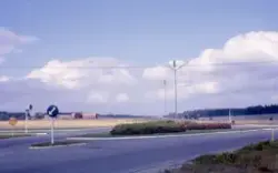 Ryd, Linköping år 1962. Korsningen Malmslättsvägen och riksväg 34.
