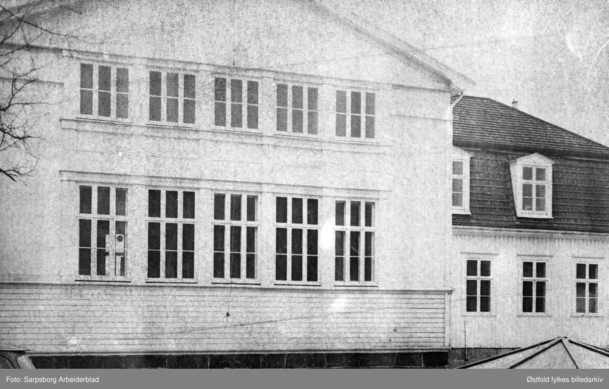 Domhuset, fasaden mot torvet fra Sarpsborg i 1967.