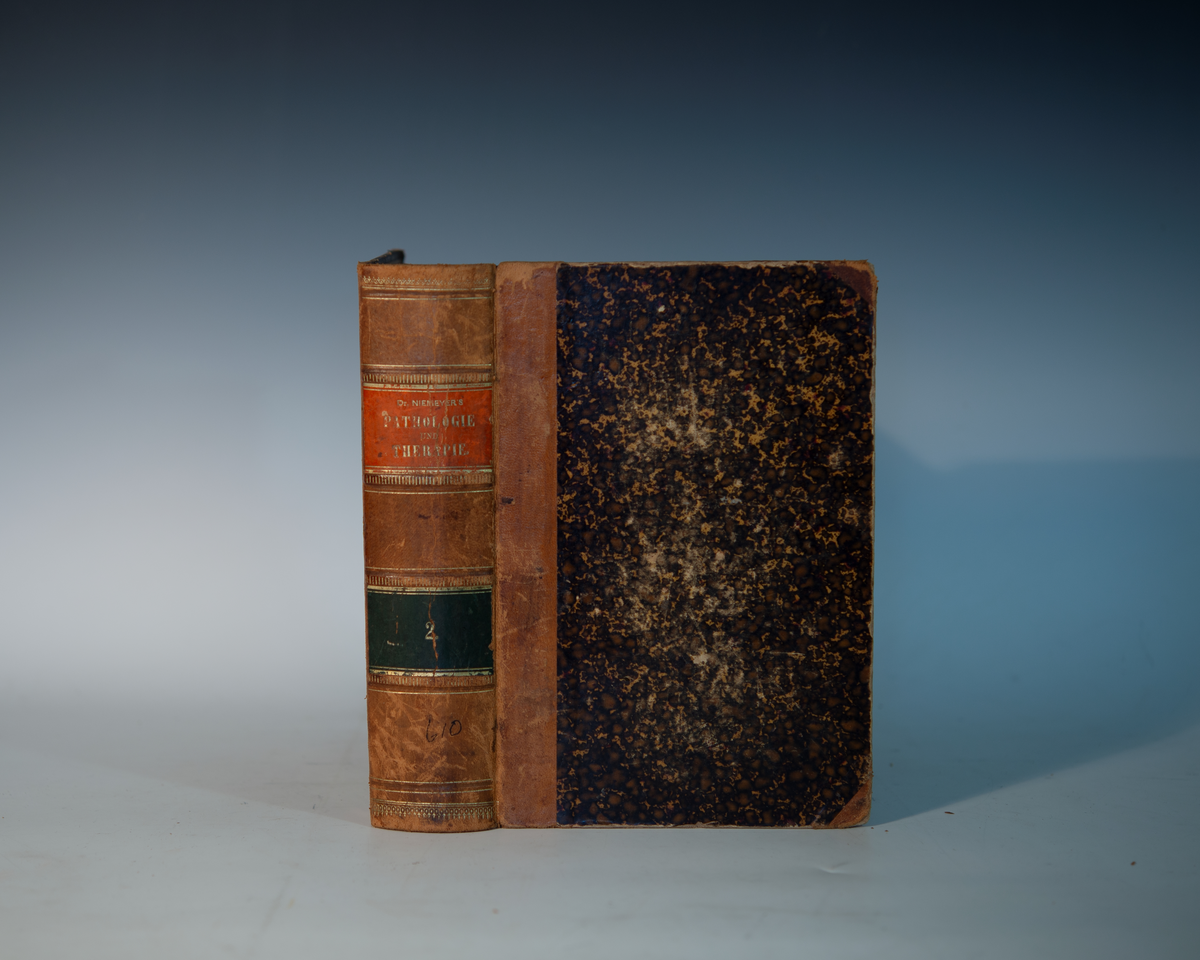 Prot: Dr. Niemeyer's Pathologia und Therapie. I og II. 
Berlin 1874 og 1877.