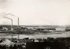 Östrands sulfatfabrik i Medelpad. Vid fotograferingstillfället Europas största massafabrik.