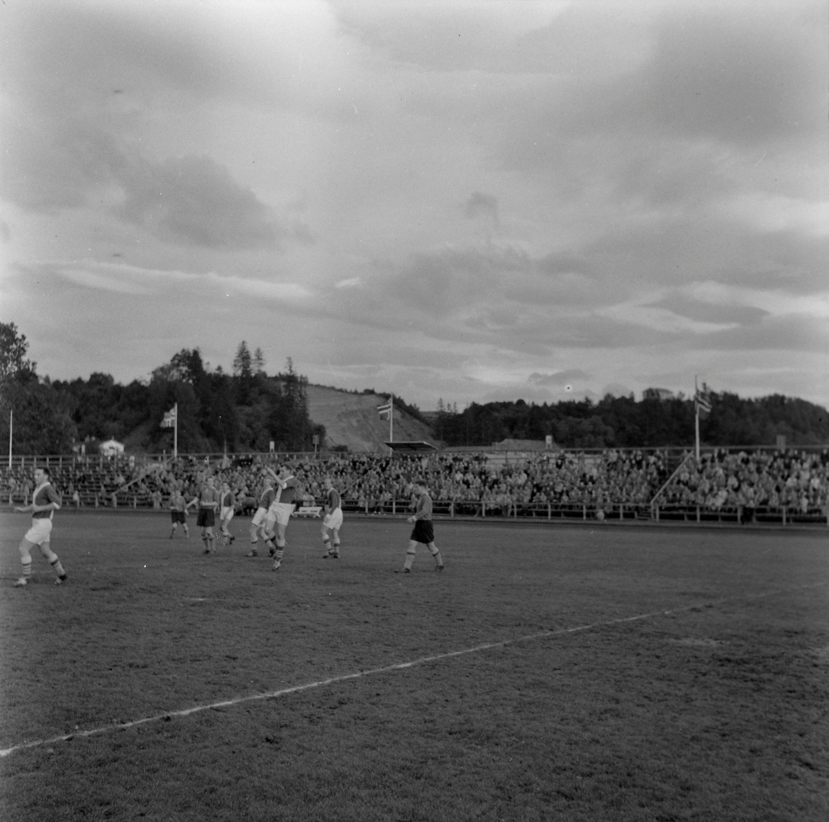 Fotballkamp mellom Freidig og Brage på Lerkendal