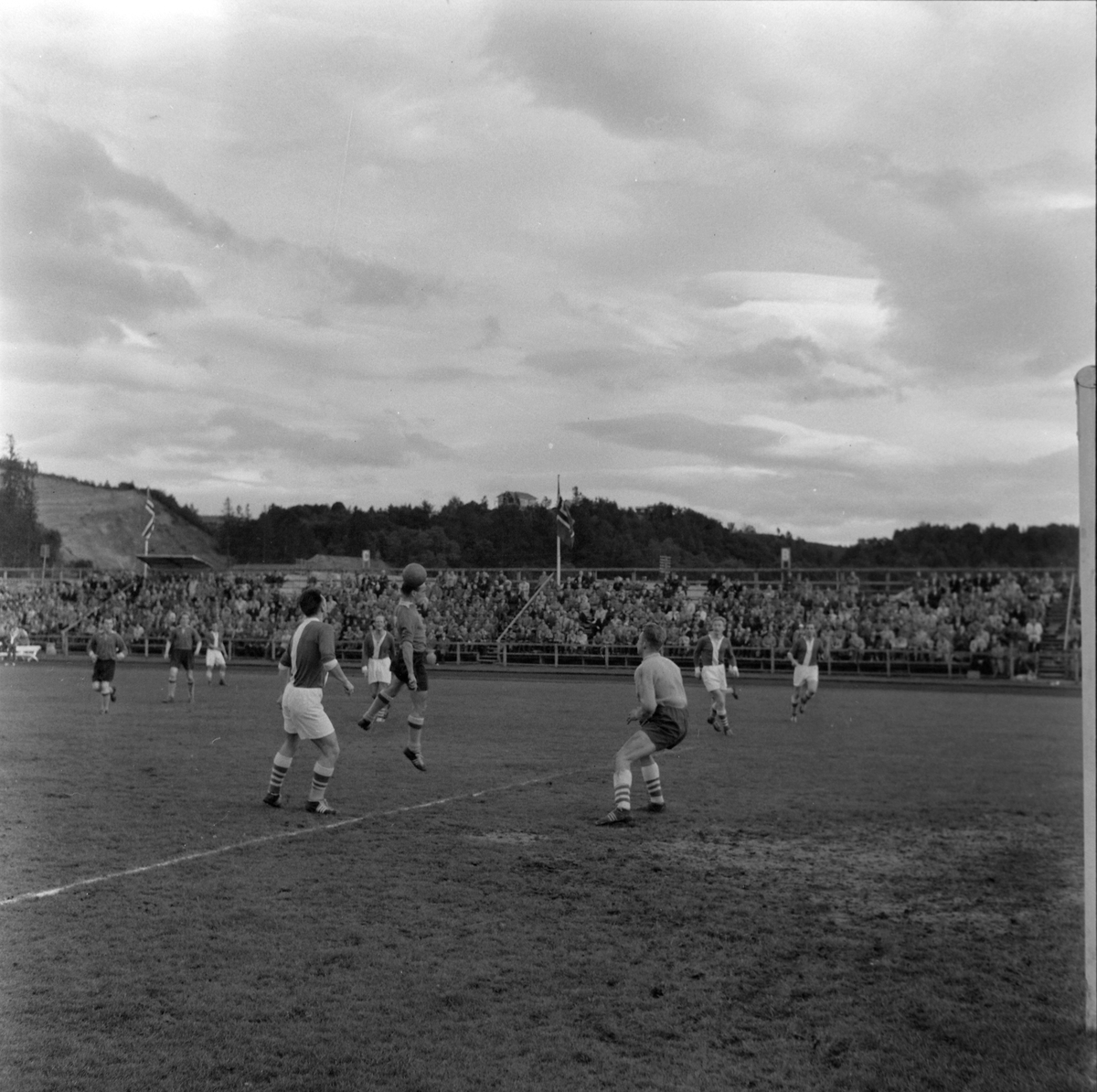 Fotballkamp mellom Freidig og Brage på Lerkendal