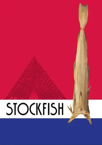 Et hefte som forteller om tørrfisk, på engelsk