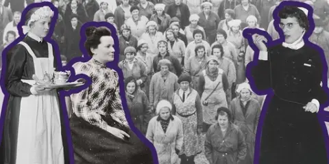 Tjäna, lära, vårda- kvinnoyrken i Nacka under 1900-talet