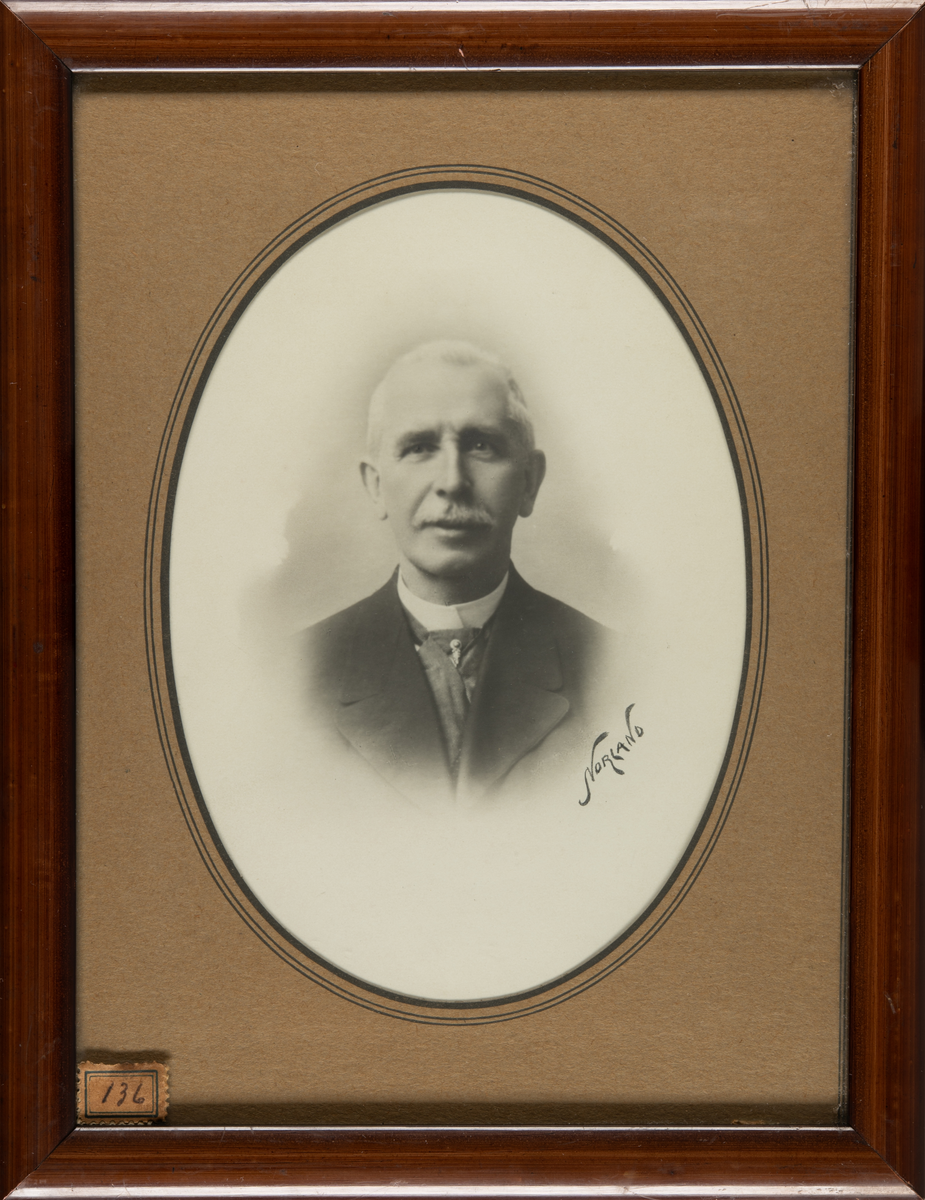 Mannsportrett. Johan Alfred Mohn