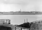 Panorama över Linköping med utblick från dammfästet i Nykvarn. Tiden för bilden kan dateras till 1894.