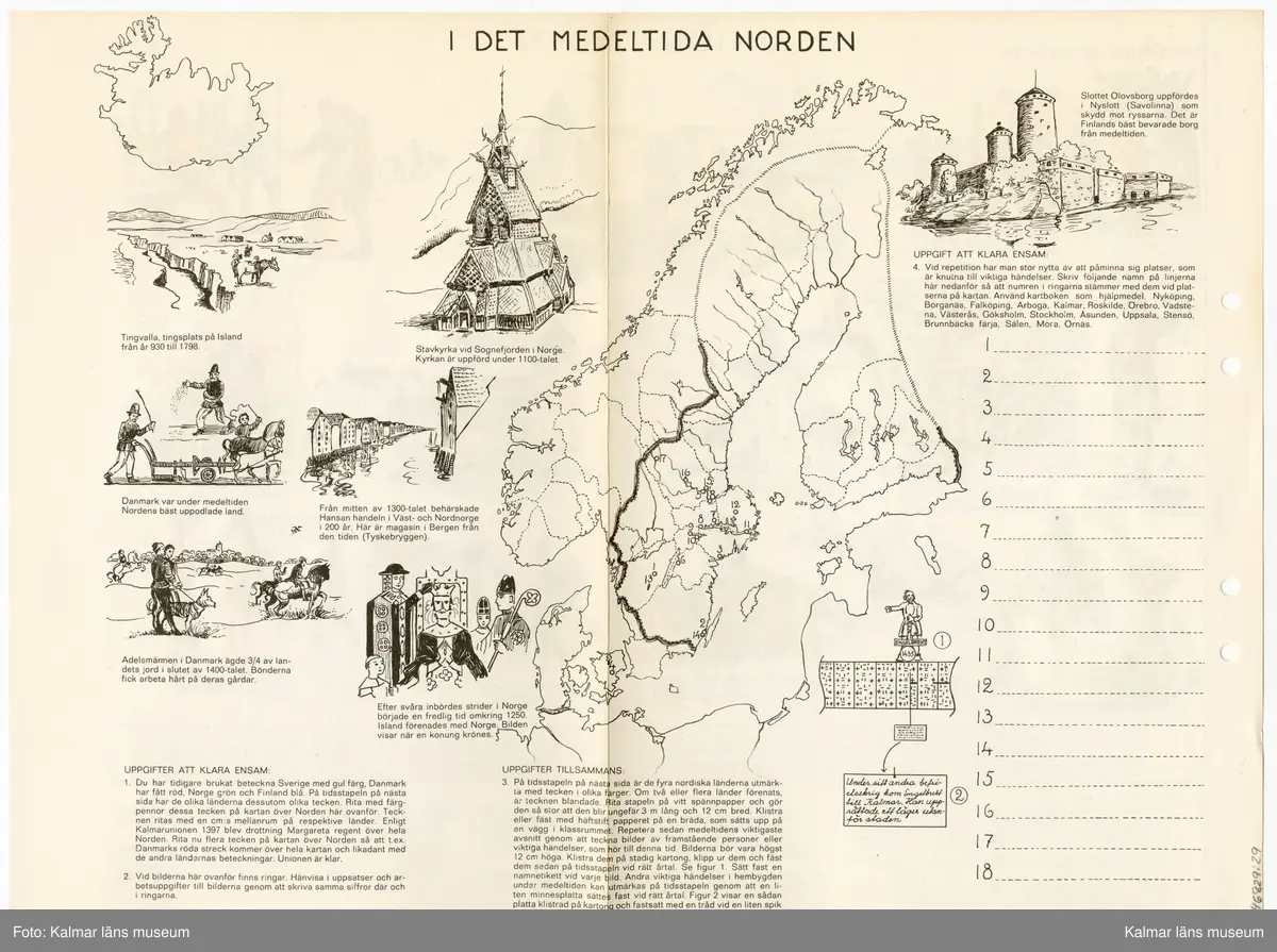 Kartor, byggnader, djur, växter, vattendrag, personer, näringar och annat förknippat med olika städer, landskap, länder i Sverige och världen.