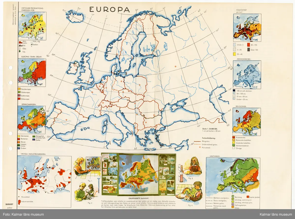 Kartor, byggnader, djur, växter, vattendrag, personer, näringar och annat förknippat med olika städer, landskap, länder i Sverige och världen.
