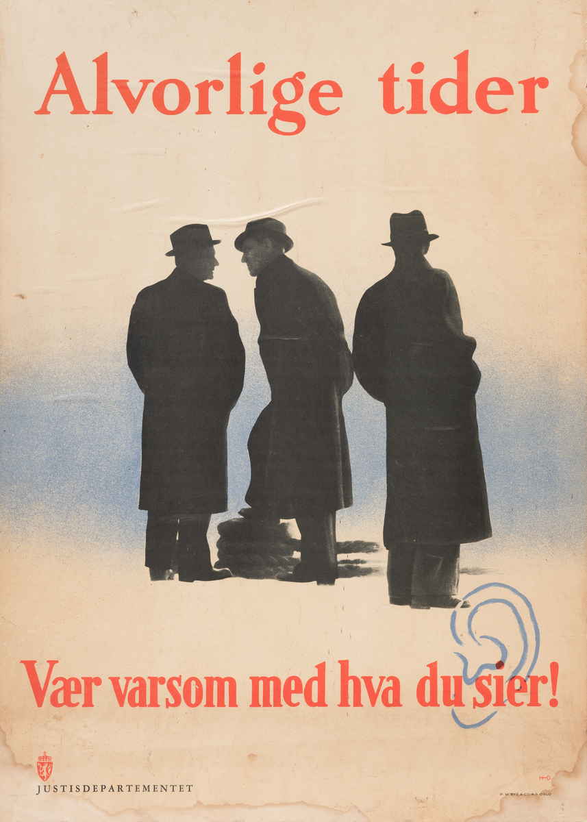 Papirplakat opplimt på hard trefiberplate
