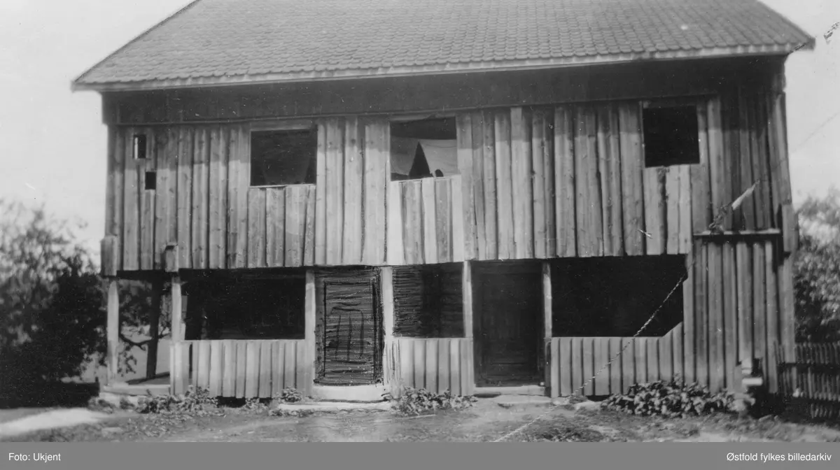 Kirkebystua, mens den fremdeles stod på Kirkeby, Øymark i Marker. Gjenreist på Borgarsyssel Museum i 1939.

Kirkeby er en laftet tømmerbygning i to etasjer med svalgang, og er en av to fredede bygninger på museet. Huset kommer fra gården Kirkeby i Øymark, Marker kommune.
Det var tidligere antatt at bygget var fra 1660 og dermed en av Østfolds eldste trebygninger, men en dendrokronologisk undersøkelse (årringdatering) i 2011 viste at husets 1. etasje er fra 1770-årene, mens 2. etasje er fra 1690-årene. Det vil si at andre etasje er eldre enn første, og ble bygd med tømmer fra en eldre bygning.