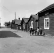 Falun, Blindgatan mot Östanforsån i Falun 1914.