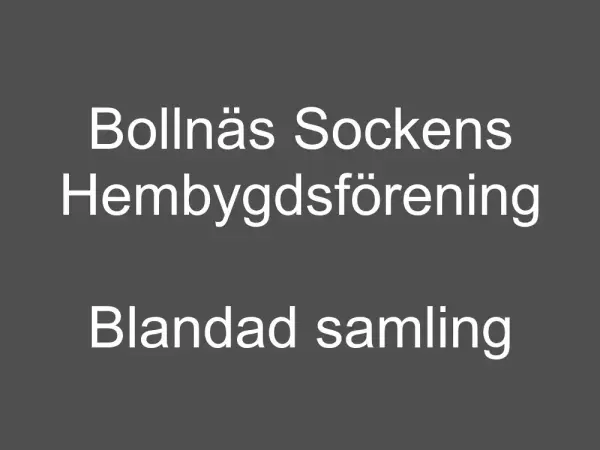 Bollnäs Sockens Hembygdsförening