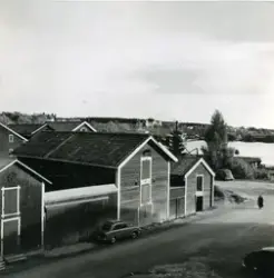 Tre sjöbodar vid Magasinsgatan, kvarteret Köpmannen, Hudiksv