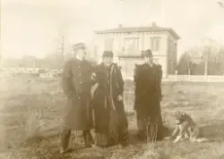 Stationsinspektör Emil Sjöström och hans hustru Thorborg fra