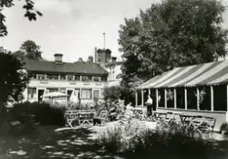 Café Centralparken i kvarteret Köpmannen, Hudiksvall, 1937. 