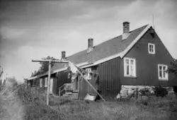 Bolighus i Buene fra Sarpsborg, ukjent dato.