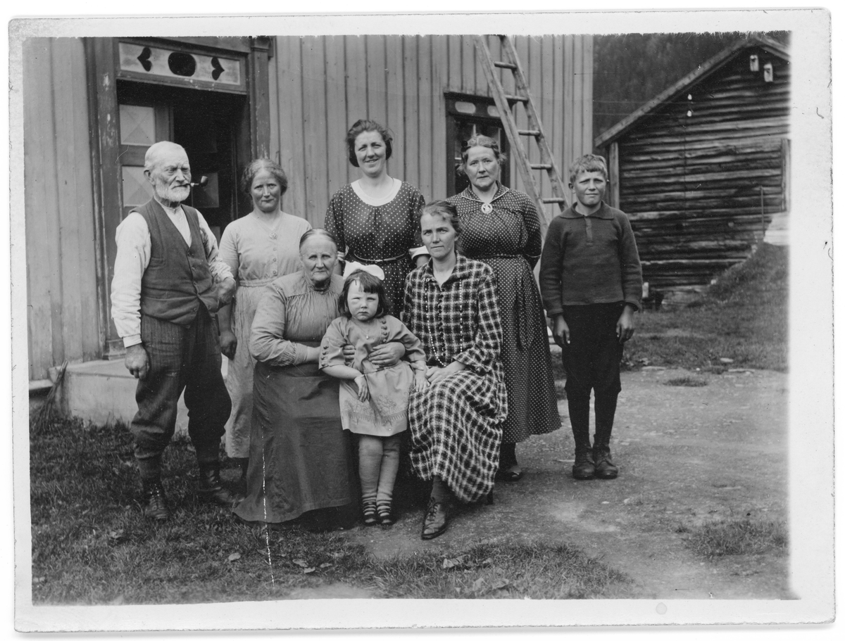 Familiegruppe på 8 personer