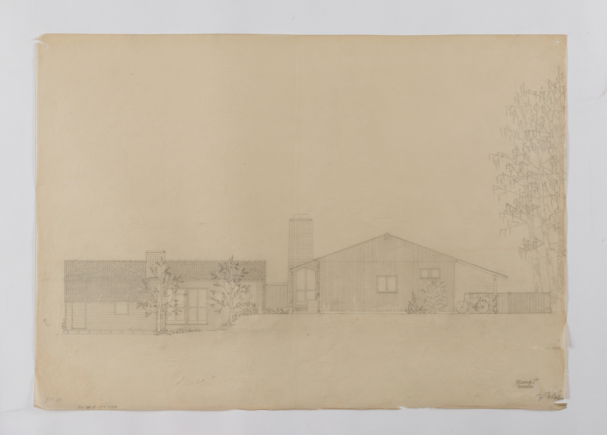 Villa, Kevinge, Fasad mot öster