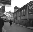 Tanneforsgatan i Linköping en höstdag 1968.