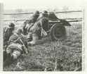 Bofors 37 mm pansarvärnskanon m/1934 i eldställning.