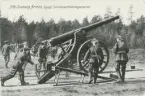 Skjutning med 12 cm kanon m/1885 positionsartilleri.