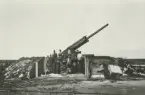 10,5 cm luftvärnskanon m/1942 i skyttevärn på Ytterskär