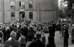 Firande av Barnens Dag vid Tullskolan i Kalmar 1935
Musikuppträdande.