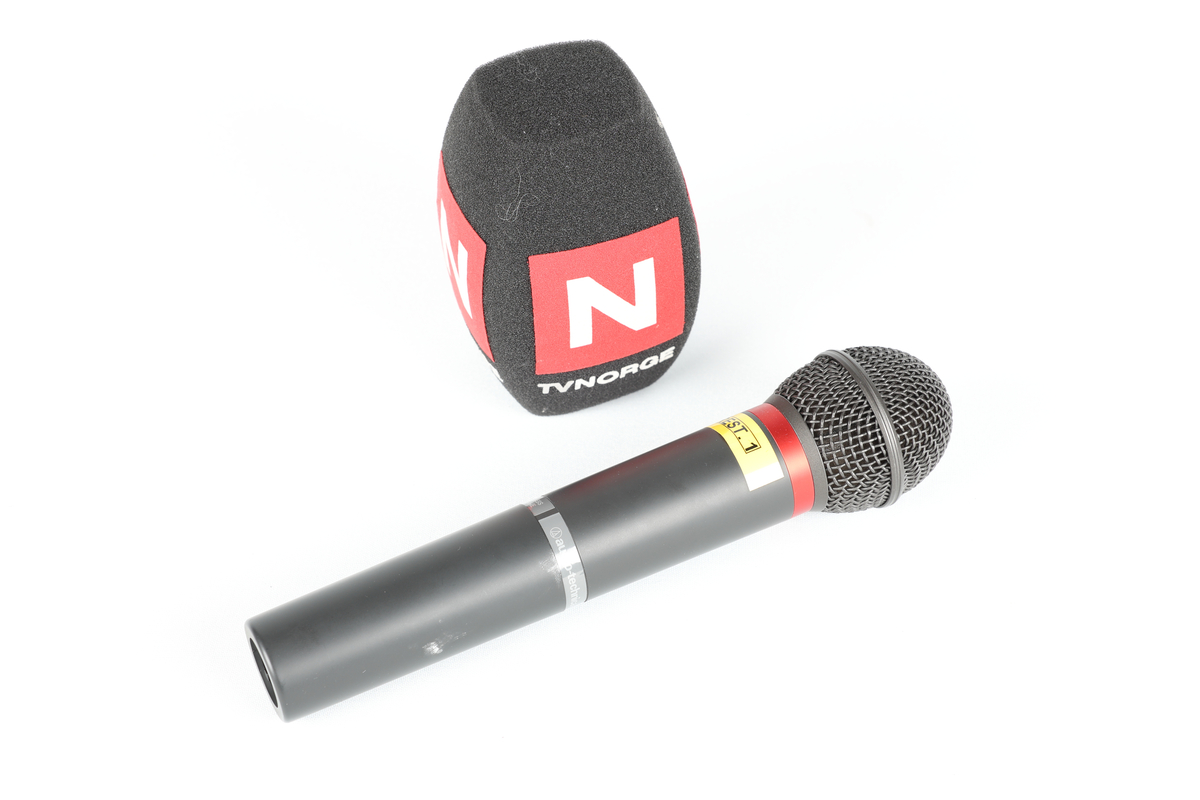 Trådløs mikrofon med  vindhette og ekstra mikrofonkapsel