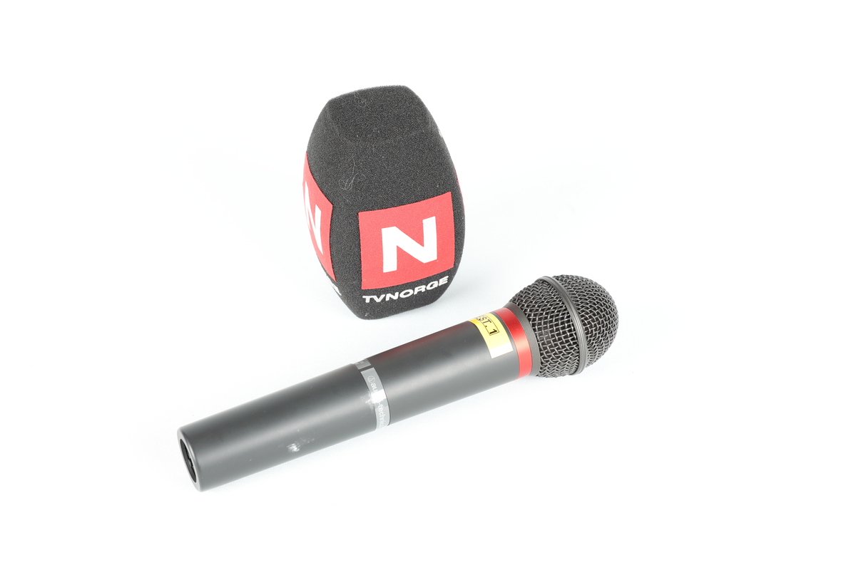 Trådløs mikrofon med  vindhette og ekstra mikrofonkapsel