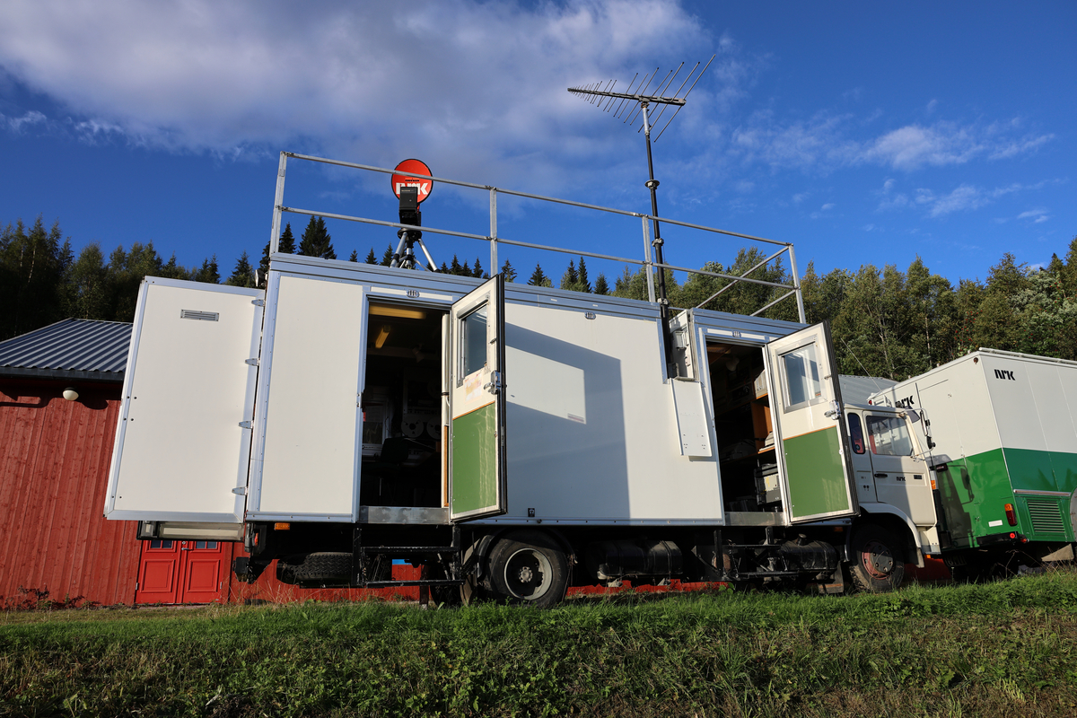 Ambulerende beredskapsstudio for outside broadcasting (OB)