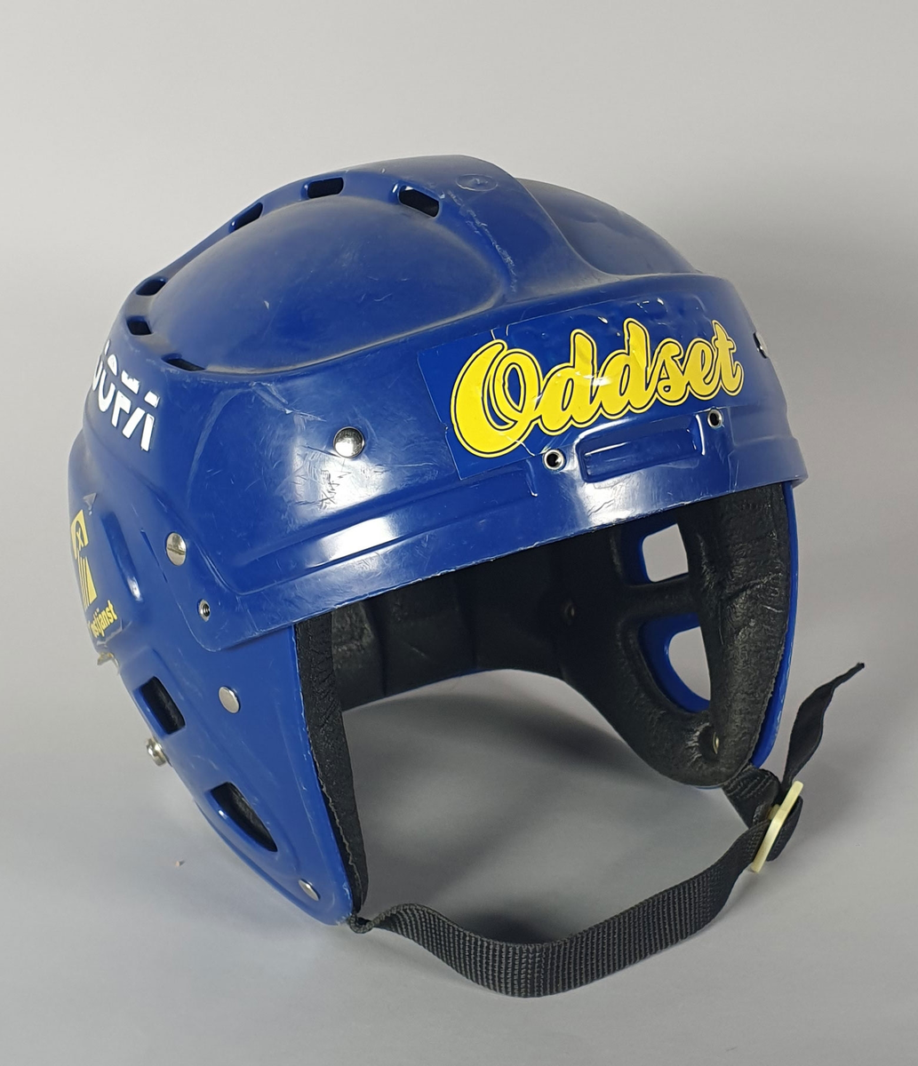 Mørkeblå ishockeyhjelm