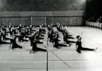 Husmodersgymnastiken firar 25-årsjubileum i oktober 1969 med gymnastikuppvisning i Sporthallen.