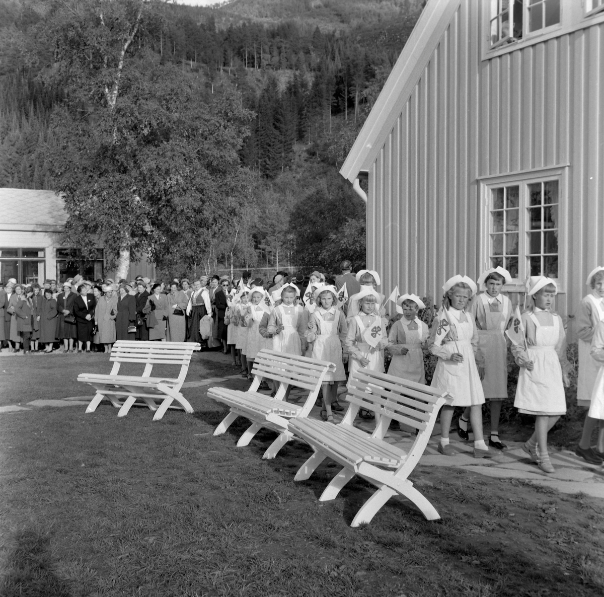 Innvielse av nytt paviljongbygg på Margrethehaugen i Meldal