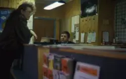 Vest-Telemark Bilruter. Ekspedisjonen i Bø. Reidar Kilen bak