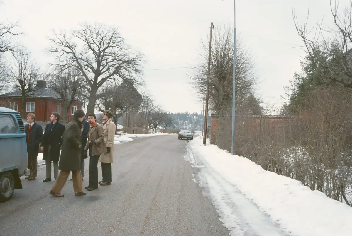 Planeringsavdelningen på besiktning i Djursholm.