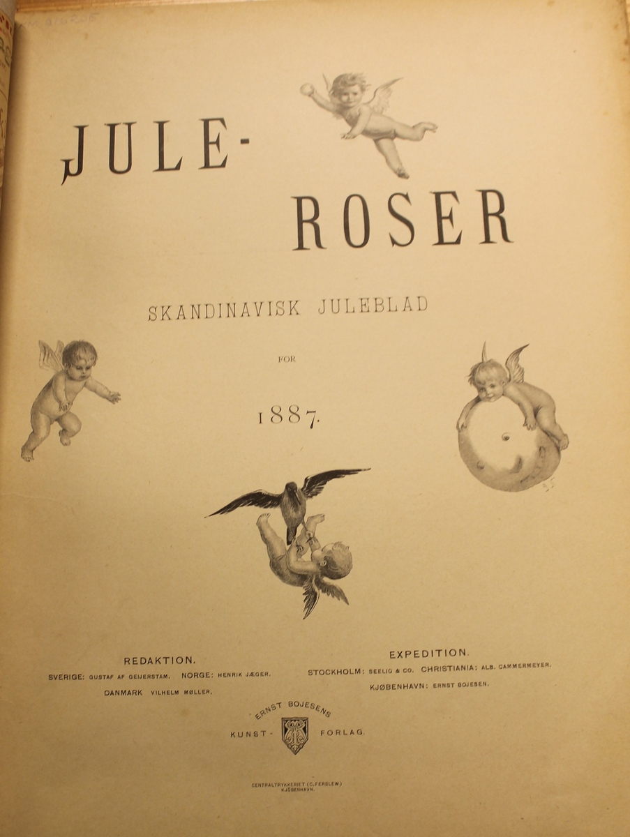 Julehefte fra 1887 med illustrasjoner av Th. Kittelsen til Per Sivles tekst: "Den trettende - En smule Griselitteratur, med Tegninger af N.N.."