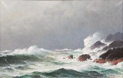 Havet bryter [Maleri]