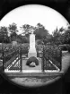Landskamrers E.J. Hagmans grav på Tegnérkyrkogården i Växjö. Ca. 1900.