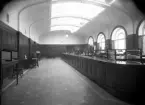 Skandinaviska Banken i Växjö, 1930. Interiör.