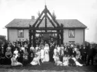 Bröllop, Emil Karlsson & Amanda Svensson. 1910-tal. Norra Åreda Krogaregård.