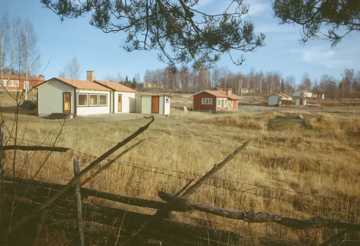 Nybyggt sportstugeområde vid Addarsnäs.