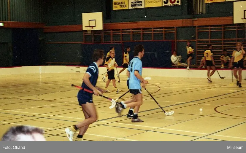Innebandy match i Prästängshallen i Eksjö.