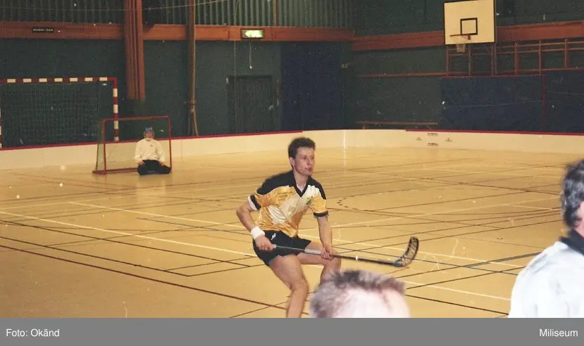 Innebandy match i Prästängshallen i Eksjö.